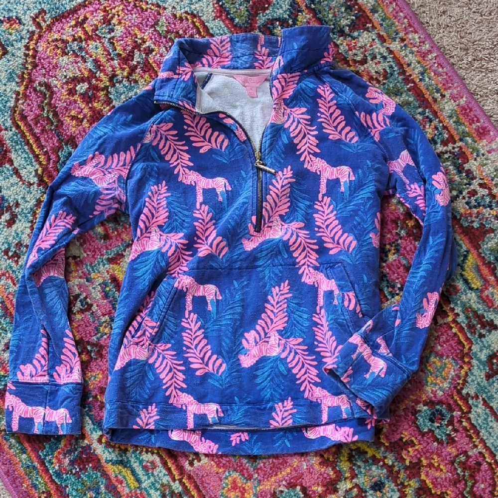 Lilly Pulitzer Zebra Quarter Zip